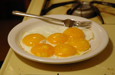 6 yolks 1 white